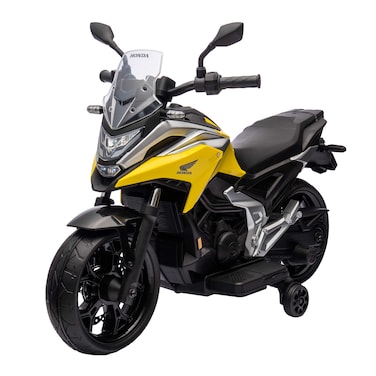 Lovely Baby Power Riding Motorcycle for Kids LB 2006, Ride-on Electric Motorbike with Support Wheels, for 2-4 Yrs - Yellow