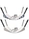2 Pieces Reversible Cat Hanging Hammock Soft Breathable Pet Cage Hammock with Adjustable Straps and Metal Hooks Double-Sided Hanging Bed for Cats Small Dogs Rabbits and Other Small Animals 40x50cm