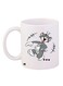 Tom Printed Coffee Mug White/Grey/Black