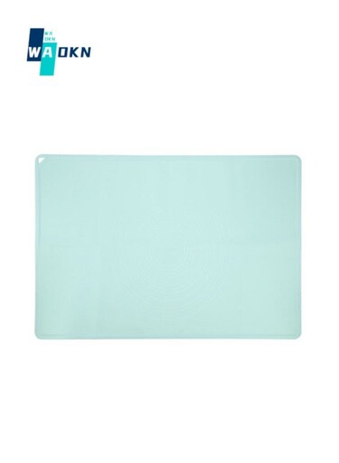 40x50 cm Silicone Baking Mat for Pastry Rolling, Lined with Heat-resistant Table Mat for Pastry Board, Reusable Non-stick Baking Mat (Green)