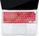 US Layout English language Silicone Keyboard Cover Skin For MacBook Air 13" 2020 With Touch ID Model:- A2179/A2337 M1 Chip, Keyboard Accessories" Red Marble