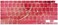 US Layout English language Silicone Keyboard Cover Skin For MacBook Air 13" 2020 With Touch ID Model:- A2179/A2337 M1 Chip, Keyboard Accessories" Red Marble