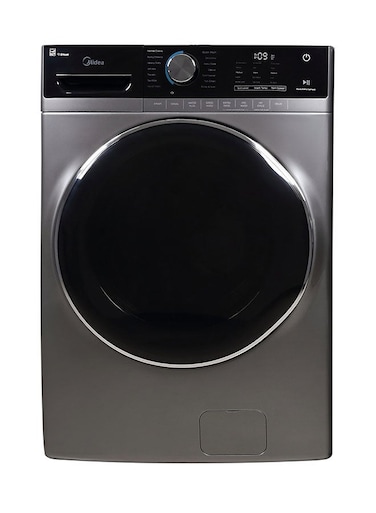 Midea New Edition 21Kg Front Load Washing Machine with Steam &amp; Pre-Wash, High RPM 1300 Silver Color MF600W210BS