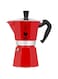 BIALeTTI Moka Express Stove Top Espresso Maker, Makes Real Italian Coffee, Moka Pot, Capacity - 150 ml , 3 Cups, Color -Red