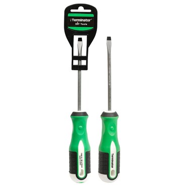 Terminator Screw Driver Size 5*100mm (-) With Comfort Grip Rubber Handle
