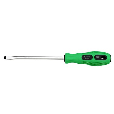 Terminator Screw Driver Size 6*100mm (-) Two Colour Handle With Tooth Comfort  Grip