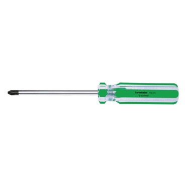 Terminator Screw Driver Size 5*75mm (+) With Plastic Handle