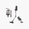 JIMMY CORDLESS VACUUM CLEANER - GREY+SILVER