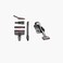 JIMMY CORDLESS VACUUM CLEANER - GREY+SILVER