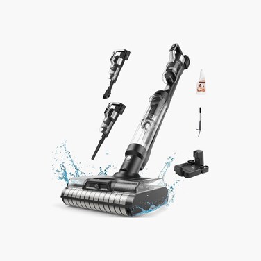 JIMMY CORDLESS VACUUM &amp;WASHER -BLACK+SILVER
