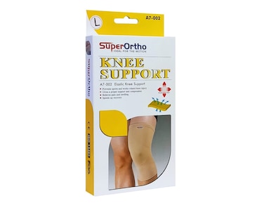 Super Ortho A7-002 Elastic Knee Support Large Beige