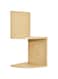 Greenco Corner Shelf, Modern Design 2 Tier Floating Shelves for Walls, Easy-to-Assemble Wall Mount Corner Shelves for Bedrooms and Living Rooms, Natural Finish