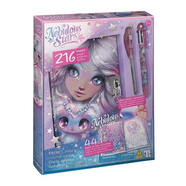 دفتر يوميات استريليا السري مع قلم سحري وقفل من نيبولوس ستارز (216 صفحة، غلاف صلب)