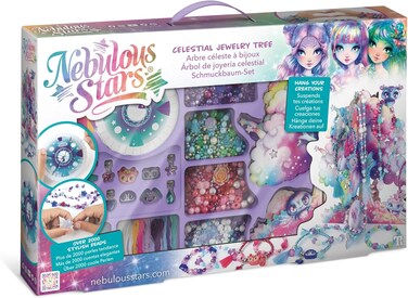 مجموعة شجرة مجوهرات سماوية على شكل نجوم سديمية