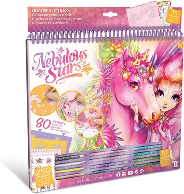 نجوم سديمية - دفتر رسم إبداعي كبير