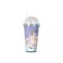 BPA-free unicorn water bottle with 3D lid, straw, and bubbles. Fun double wall cup for all ages!