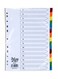 15-Tab Manila Color Divider Without Numbers &ndash; Vibrant Binder Index Dividers for Office