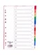 12-Tab PVC Color Divider with Numbered Tabs &ndash; Durable Binder Index Dividers for Office &amp; School