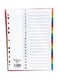 20-Tab PVC Color Divider &ndash; Numbered Binder Index Tabs for Office &amp; School Use