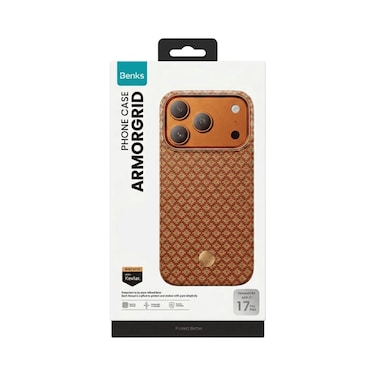 Benks Armorgrid Kevlar Magsafe Case iPhone 17 Pro Max - Orange