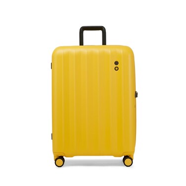Echolac Amos Pro 65cm Hardcase Non-Expandable 4 Double Wheel Luggage Check-in Trolley YELLOW