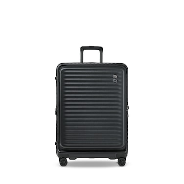 Echolac Celestra FA+ 66cm Hardcase Non expandable 4 Double Wheel Check-in Luggage Trolley BLACK