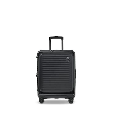 Echolac Celestra FA+ 76cm Hardcase Non expandable 4 Double Wheel Check-in Luggage Trolley BLACK