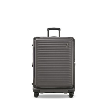 Echolac Celestra FA+ 66cm Hardcase Non expandable 4 Double Wheel Check-in Luggage Trolley DARK GREY