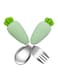 Toddler Fork and Spoon Set, 2 Pcs Stainless Steel Kids Cutlery Set Baby Fork and Spoon Childrens Utensils, Children Flatware Weaning and Learning to Use