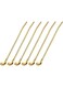 Stainless Steel Spoon Straws, Reusable Metal Long Handle Drinking Straws Spoon for Milkshake Drinks Cocktail Gold