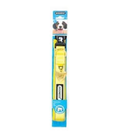 Dogness Reflective Neoprene Yellow Collar XS