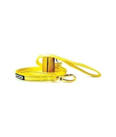 Dogness Reflective Neoprene Yellow Leash S