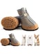 Dog Shoes, 4 Pcs Size 1 Anti-Slip Breathable Waterproof Dog Booties, Boot Paw Protector for Small Dog, Dog Hiking Shoes with Reflective Adjustable Strap Zipper, Puppy Shoe for Hot Pavement Winter Snow