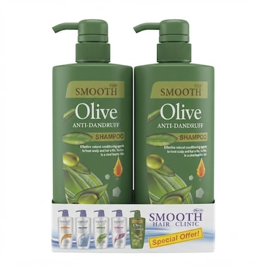 Feah Smooth Anti-Hair Fall Shampoo Twin Pack   450ml + 450ml
