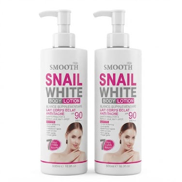 Feah Smooth Snail White Body Lotion Twin Pack   500ml + 500ml
