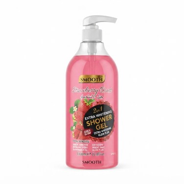 Feah Smooth Strawberry Boost Shower Gel   Refreshing Body Wash   1000ml