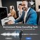 EKSA Bluetooth Headsets with Microphone &amp; USB Dongle, 30 Hours Talk Time &amp; 33ft Range, AI Environmental Noise Cancelling Mic, Over-Ear Wireless Headphone for PC/Laptop/Computer/Home/Work/Office/Zoom