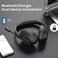 EKSA Bluetooth Headsets with Microphone &amp; USB Dongle, 30 Hours Talk Time &amp; 33ft Range, AI Environmental Noise Cancelling Mic, Over-Ear Wireless Headphone for PC/Laptop/Computer/Home/Work/Office/Zoom