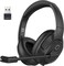 EKSA Bluetooth Headsets with Microphone &amp; USB Dongle, 30 Hours Talk Time &amp; 33ft Range, AI Environmental Noise Cancelling Mic, Over-Ear Wireless Headphone for PC/Laptop/Computer/Home/Work/Office/Zoom