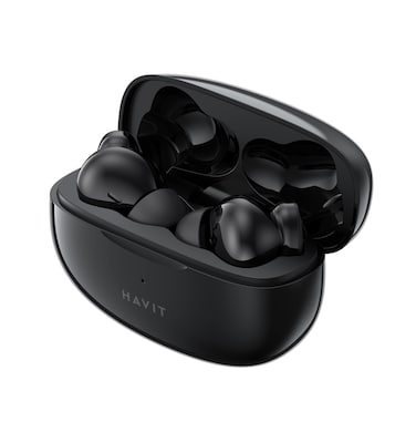 Audio Series TWS Earbuds TW910 Sleek Design, Dual Microphone ENC, Immersive Sound Quality, IPX4 Waterproof, 30 Hours Battery Life  Black