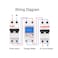 SINOTIMER DDS6619-526L-2 Can Reset Zero Backlight Display Single-phase Rail Electric Energy Meter