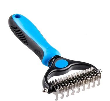 Pet Hair Remover Grooming Comb Self Cleaning Dog &amp; Cat Comb   Deshedding