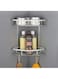 U HOOME 2 Tiers Corner Shower Caddy, Stainless Steel Adhesive Bathroom Shelf for Toilet Kitchen Wall Mounted No Drilling Aluminum