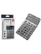 12 Digit Desktop Calculator with Large LCD Display and Dual Power &ndash; Grey