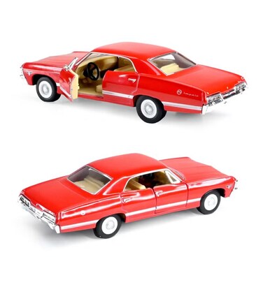 Pull Back Action 1:40 Scale 1967 Chevrolet Impala Doors Openable Collectible Diecast Metal Toy Car