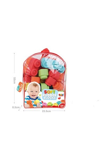 JDLT Baby Soft Rubber Blocks 33-Pcs 6096