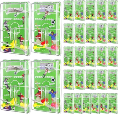 Mini Football Pinball Toys, Handheld Educational Maze Puzzle Soccer Pinball Game Pinball Machine, Portable Handheld Games for Kids &amp; Office Desk Toys, Soccer &amp; Football Party Favors. (40 Pcs)