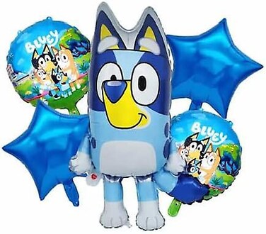 5 Piece Blue Party Balloon Set Party Supplies and Decorations
