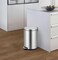 Orchid EKO Serene 12L Round Step Bin &ndash; Brushed Stainless Steel, Fingerprint-Resistant, Soft-Close Lid &amp; Pedal Trash Can