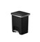 Orchid EKO Hana 15L Step Bin &ndash; Plastic Pedal Trash Can with Soft-Close Lid, Wheels &amp; Bag Fixer
